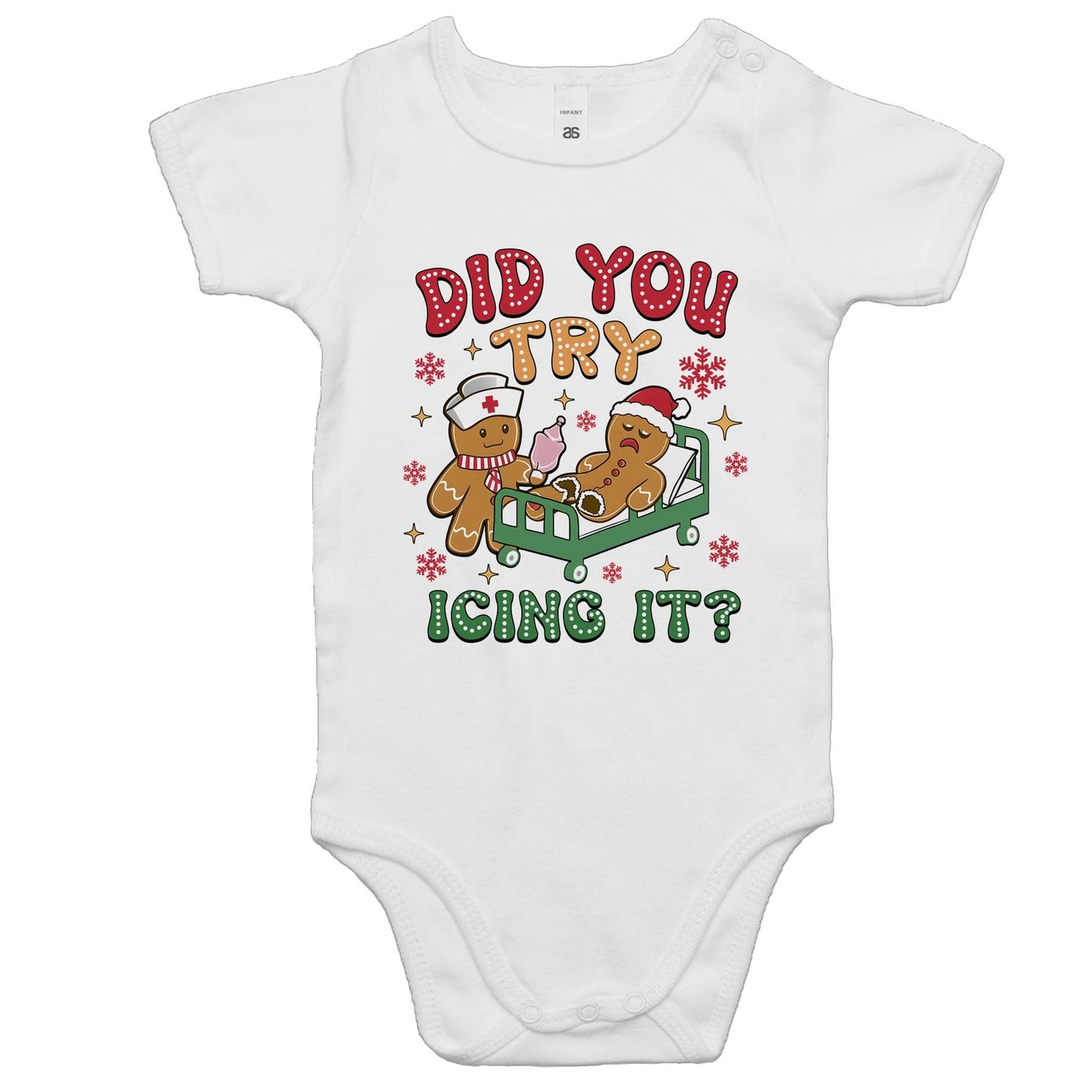 Funny Gingerbread, Did You Try Icing It - Baby Bodysuit