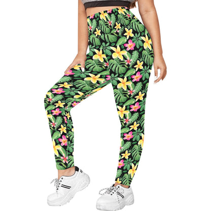 Frangipani - Womens High Waist Leggings (Sizes 16-22)