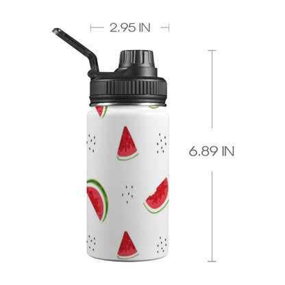 Watermelon - Kids Water Bottle with Chug Lid (12 oz) Kids Water Bottle with Chug Lid Food Printed Offshore