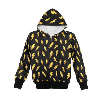 Lightning Bolts - Senior Boys Zip Up Hoodie