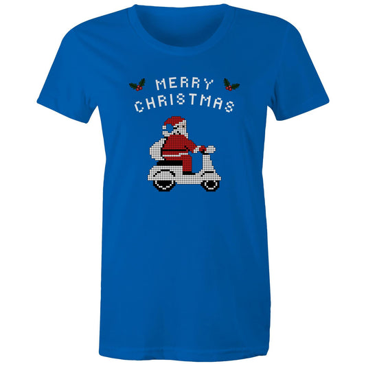 Scooter Santa - Womens T-shirt