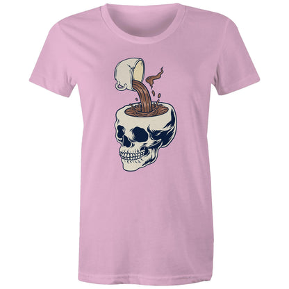 Coffee Skull - Womens T-shirt