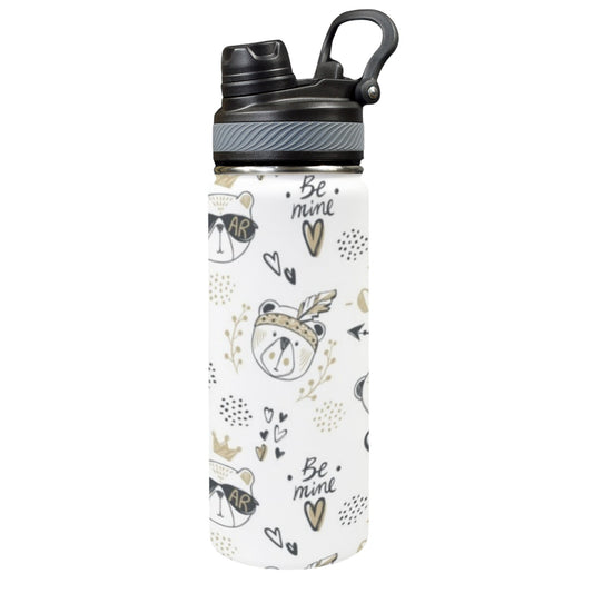 Bears - Insulated Water Bottle with Dual-Use Lid (18oz) Insulated Water Bottle with Dual-Use Lid (18oz) animal Printed Offshore