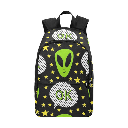 Alien OK - Fabric Backpack for Adult Adult Casual Backpack Sci Fi
