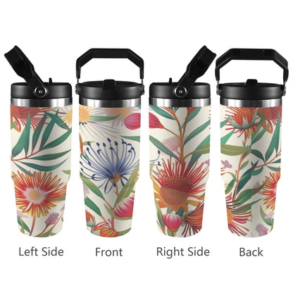 Australian Native Flora - 30oz Tumbler with Top Handle