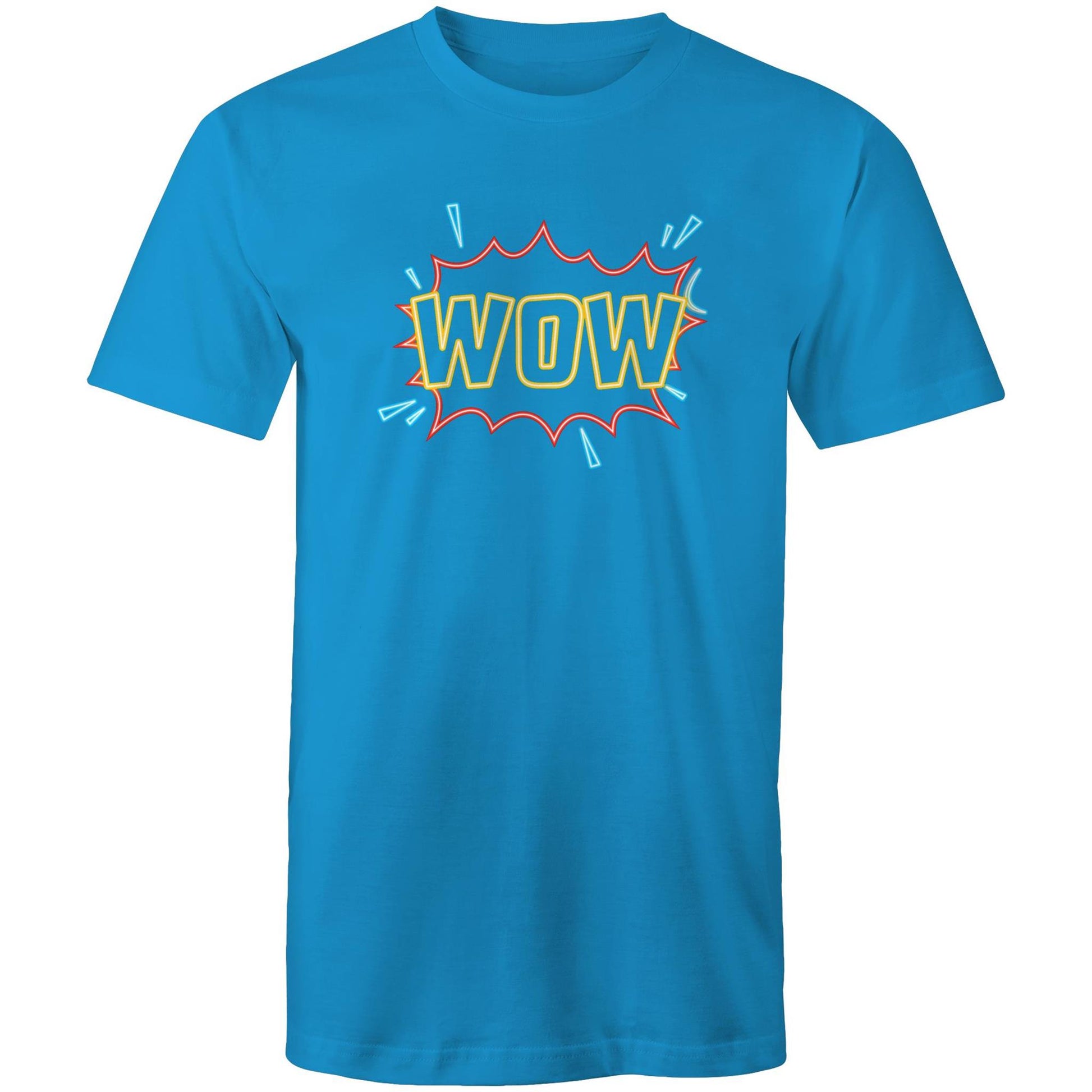 Wow, Comic Book - Mens T-Shirt Arctic Blue Mens T-shirt comic