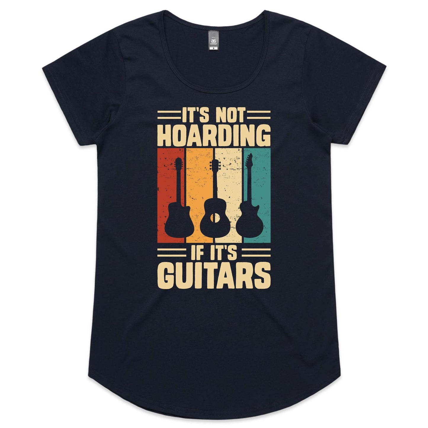 It's Not Hoarding If It's Guitars - Womens Scoop Neck T-Shirt