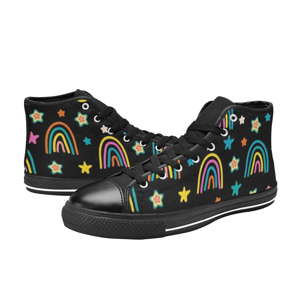 Rainbows - Kids High Top Canvas Shoes Kids High Top Canvas Shoes Printed Offshore