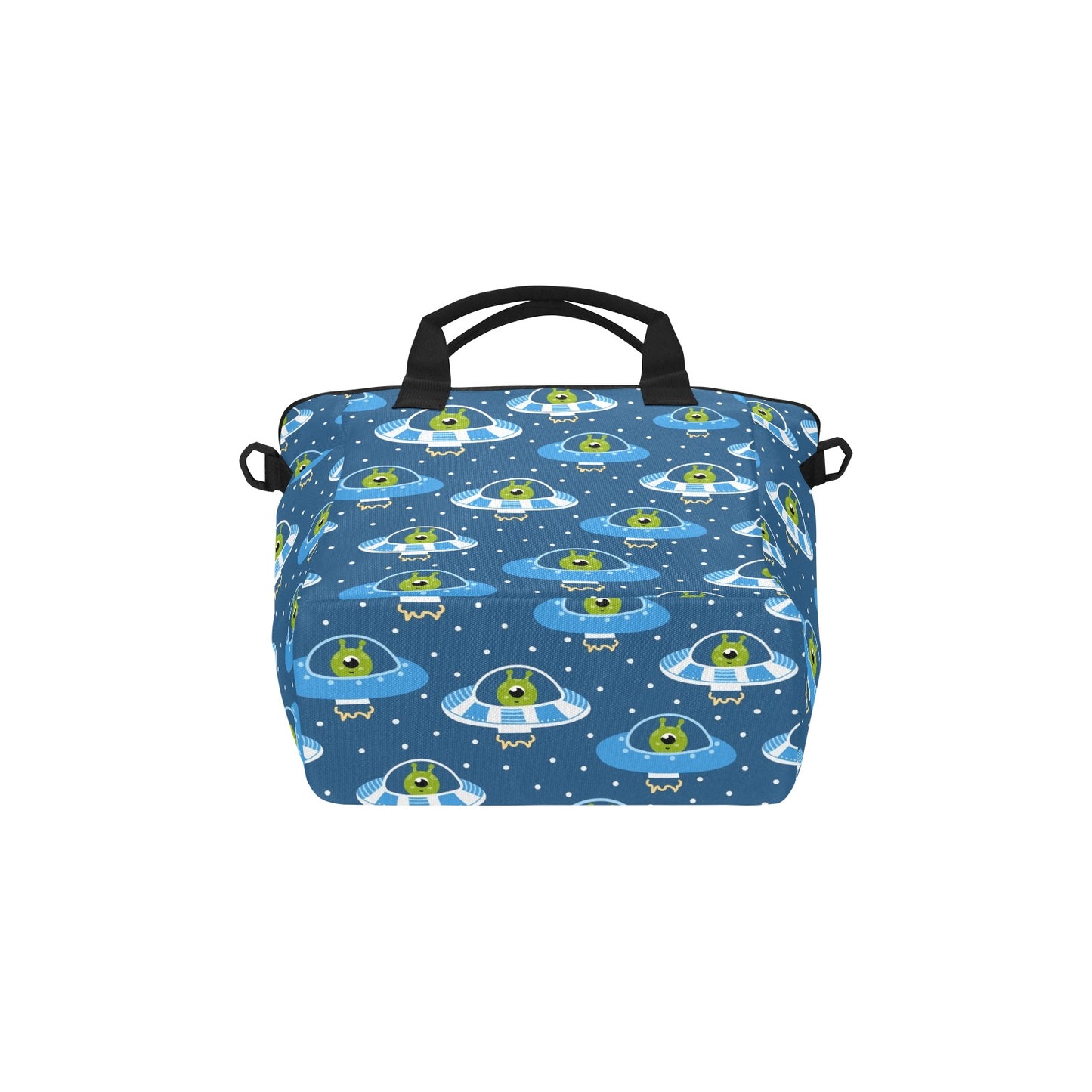 Cute Aliens in UFOs - Tote Bag with Shoulder Strap