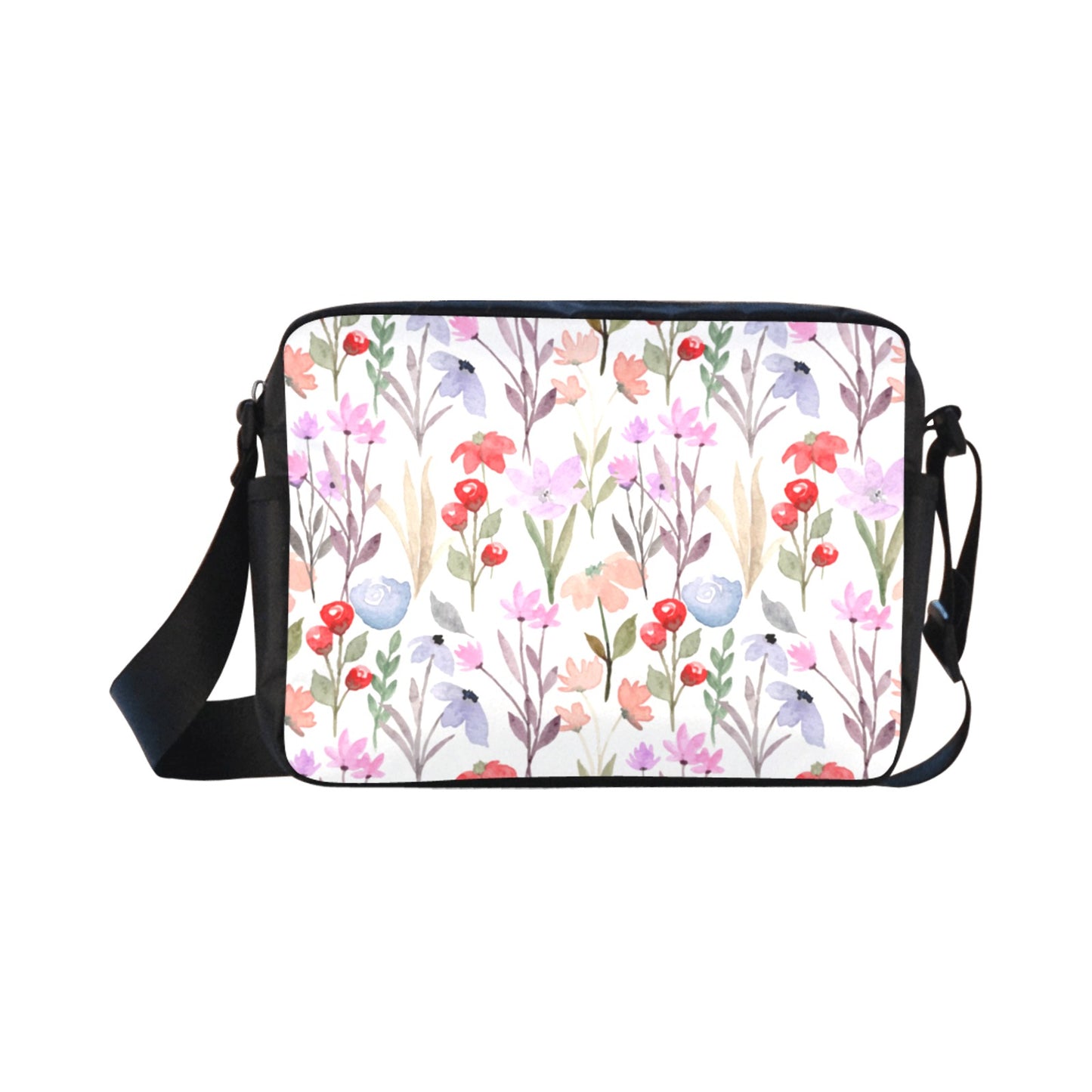 Floral Watercolour - Classic Cross-body Nylon Bags