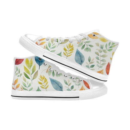 Autumn Leaves - Women's High Top Canvas Shoes