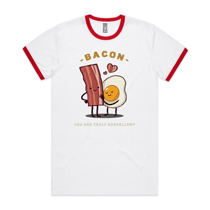 Bacon, You Are Truly Eggcellent - Staple Ringer Tee