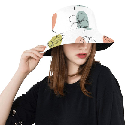 Flower Lines - Womens Bucket Hat