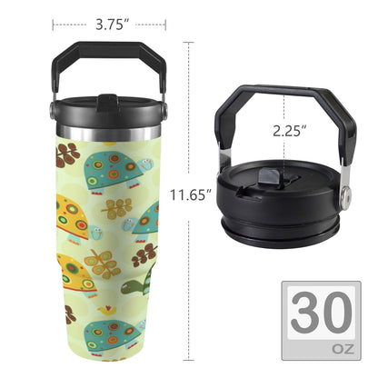 Retro Turtles - 30oz Tumbler with Top Handle