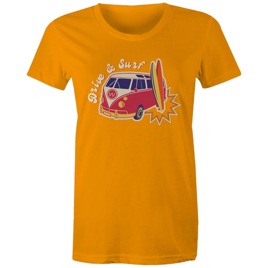 Drive And Surf - Womens T-shirt