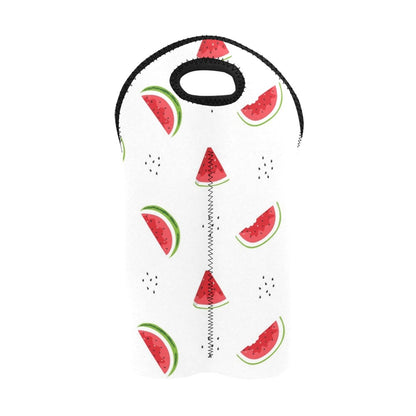 Watermelon - 2-Bottle Neoprene Wine Bag 2 Bottle Wine Bag Food Printed Offshore