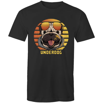 Underdog - Mens T-Shirt Black Mens T-shirt animal