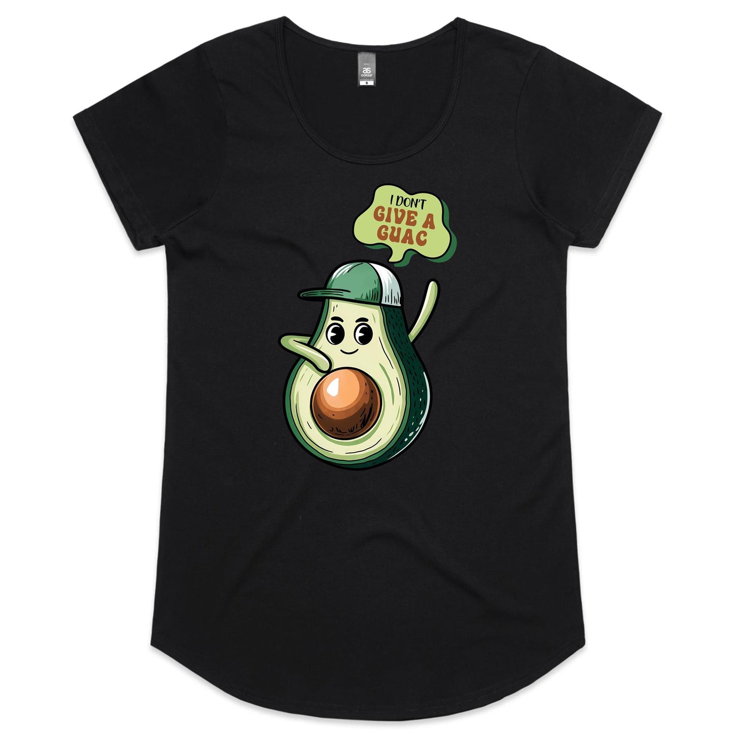 Avocado, I Don't Give A Guac - Womens Scoop Neck T-Shirt