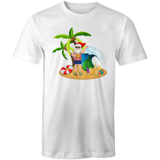 Surf Summer Santa - Mens T-Shirt