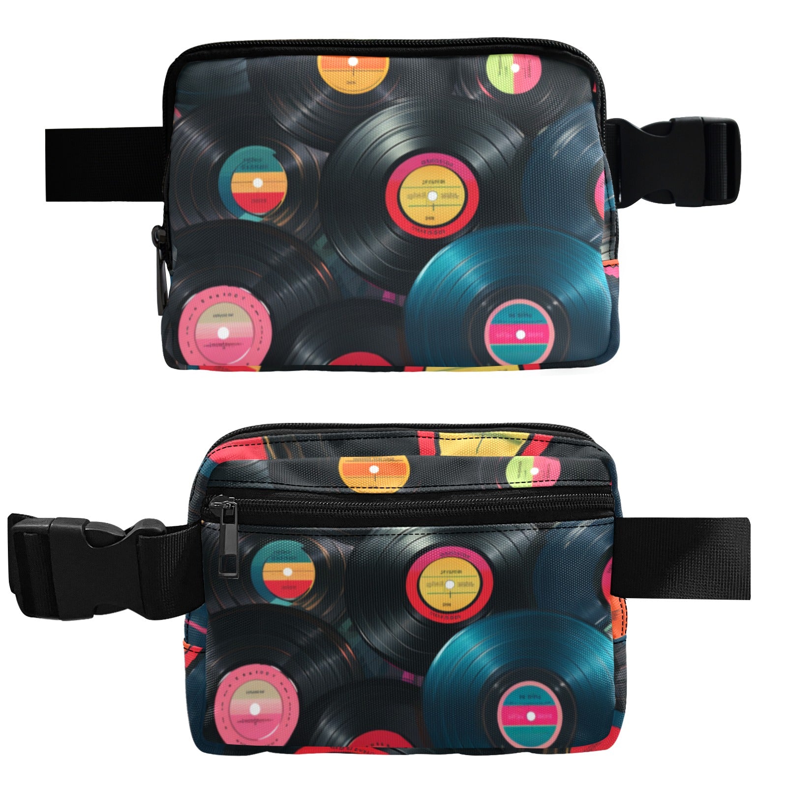 Retro Vinyl Records - Belt Bag Belt Bag Music Printed Offshore Retro