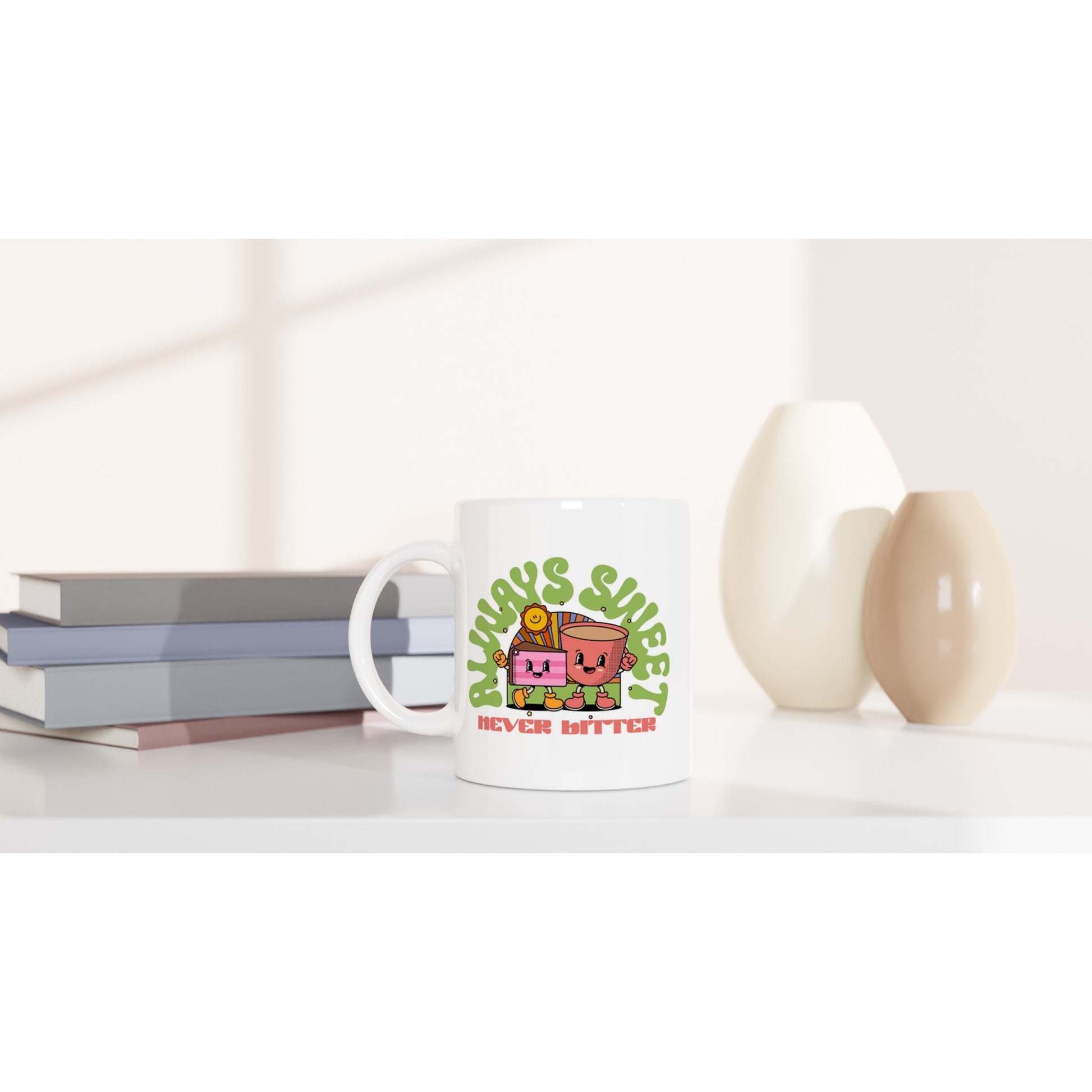 Always Sweet, Never Bitter - White 11oz Ceramic Mug White 11oz Mug food Globally Fulfilled