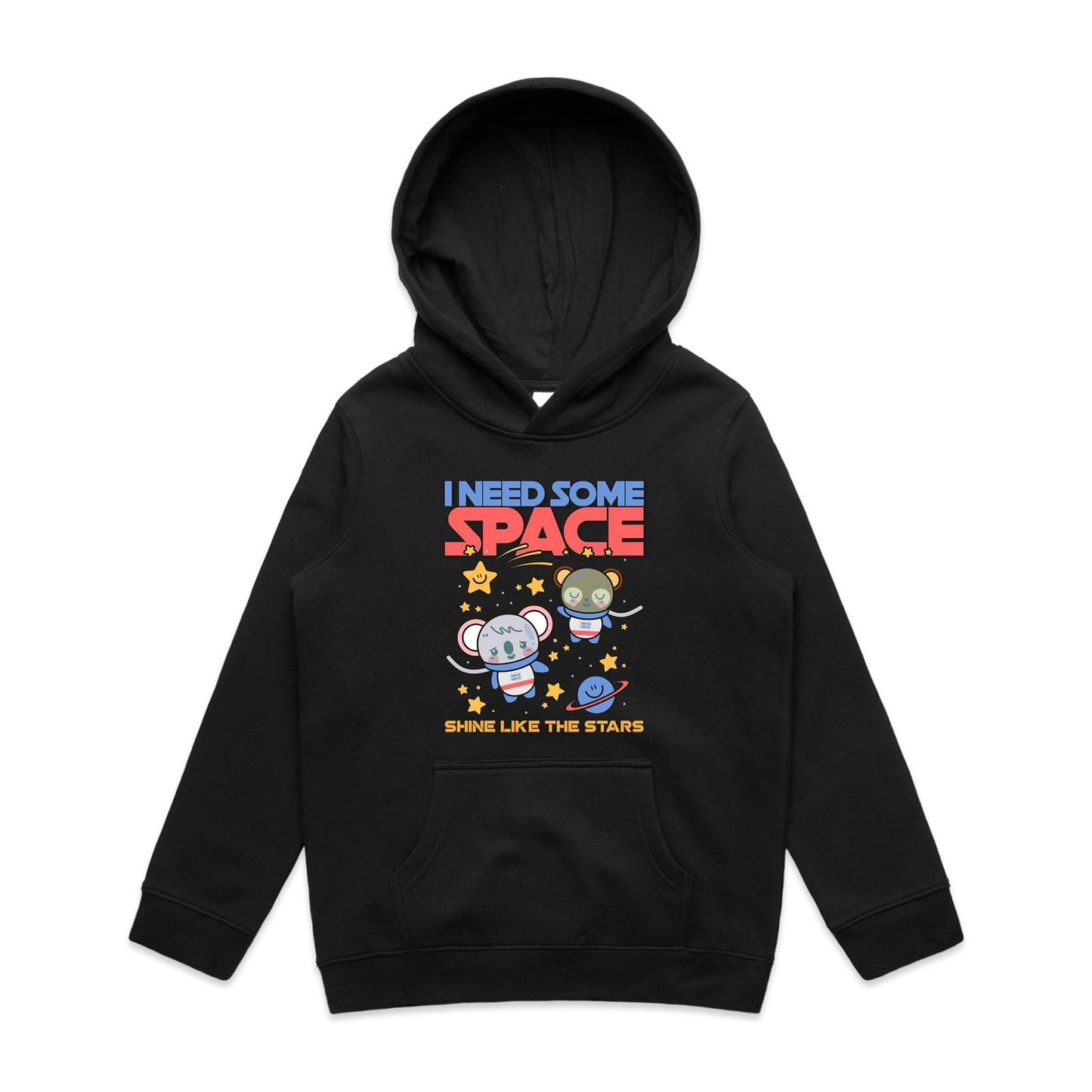 I Need Some Space - Youth Supply Hood Black Kids Hoodie Space
