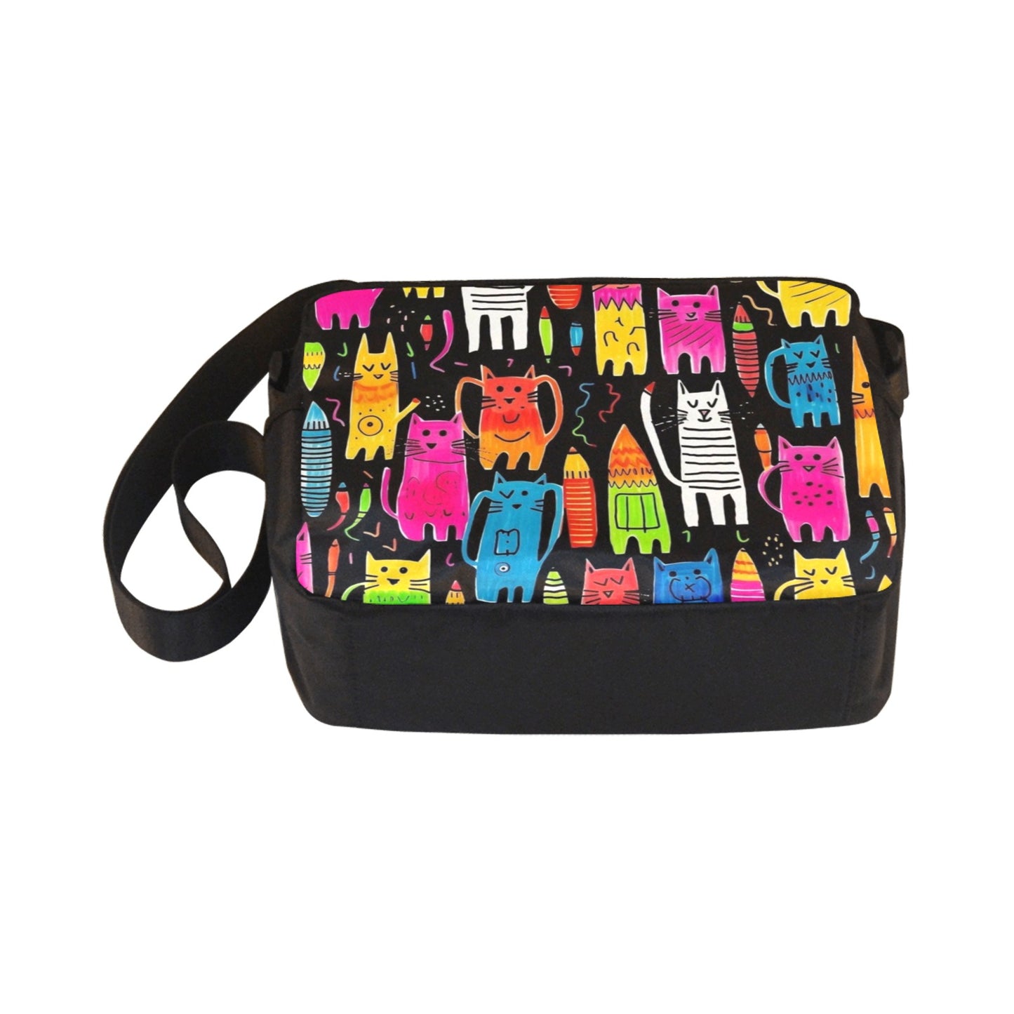 Colourful Cats - Classic Cross-body Nylon Bag