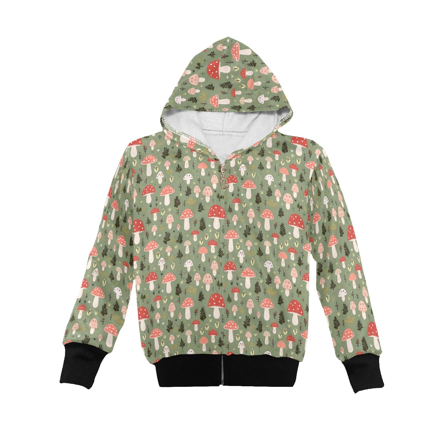 Mushroom Garden - Senior Girls Zip Up Hoodie