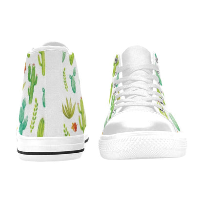 Cactus - Women's High Top Canvas Shoes