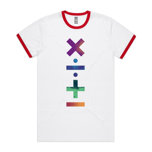 Math Symbols - Staple Ringer Tee