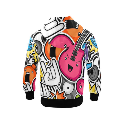 Sticker Music - Junior Boys Zip Up Hoodie