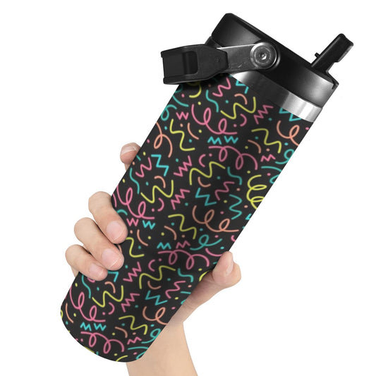 Squiggle Time - 30oz Tumbler with Top Handle