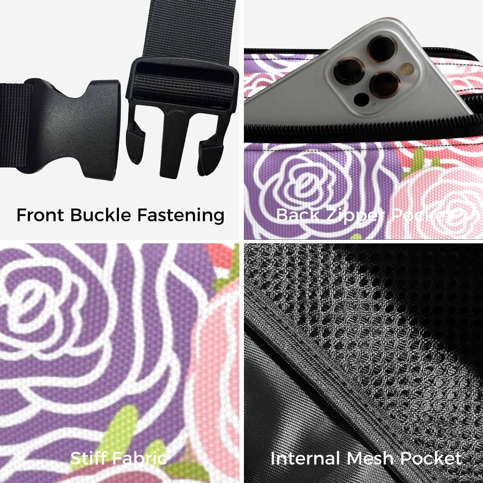 Abstract Roses - Belt Bag Belt Bag Plants Printed Offshore