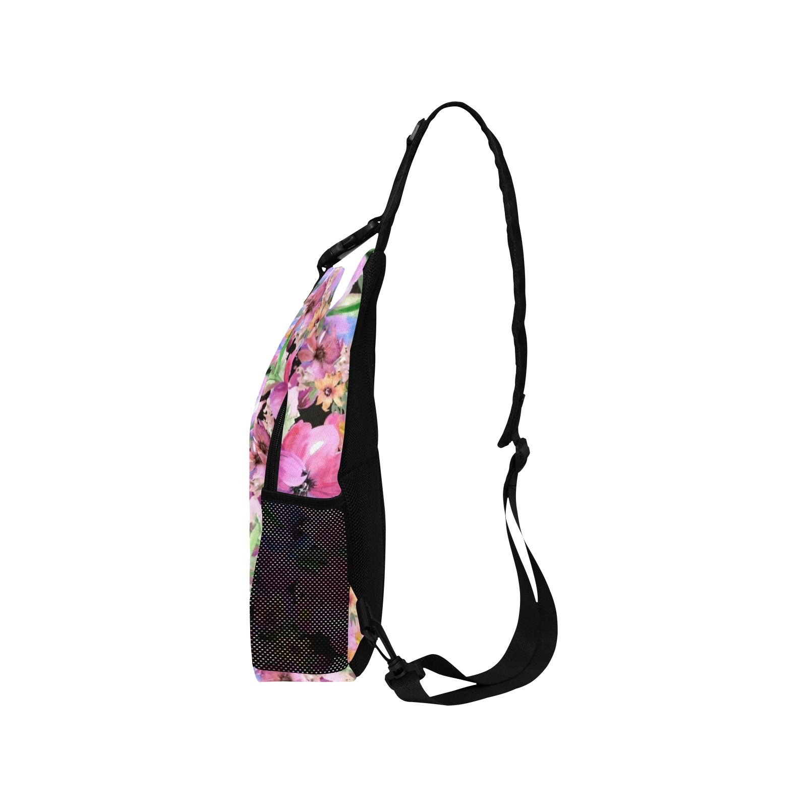 Bright Pink Floral - Cross-Body Chest Bag Cross-Body Chest Bag Printed Offshore