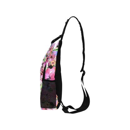 Bright Pink Floral - Cross-Body Chest Bag Cross-Body Chest Bag