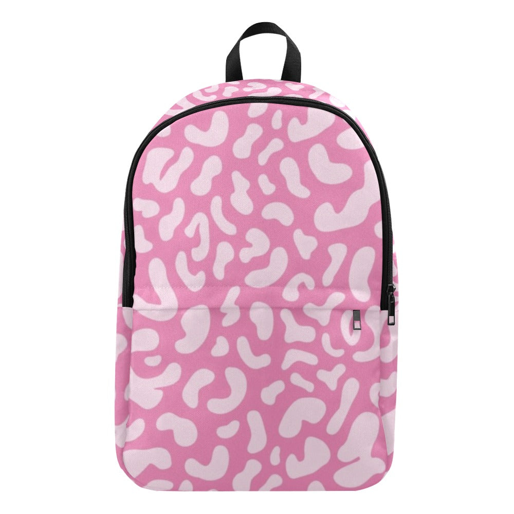 Pink Leopard - Fabric Backpack for Adult Adult Casual Backpack animal Printed Offshore