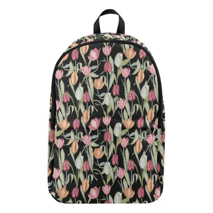 Tulips - Fabric Backpack for Adult Adult Casual Backpack Plants Printed Offshore