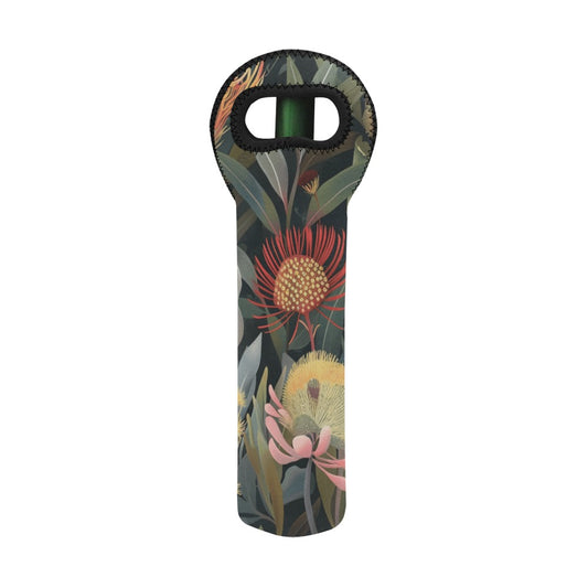 Australian Native Flowers - Neoprene Wine Bag