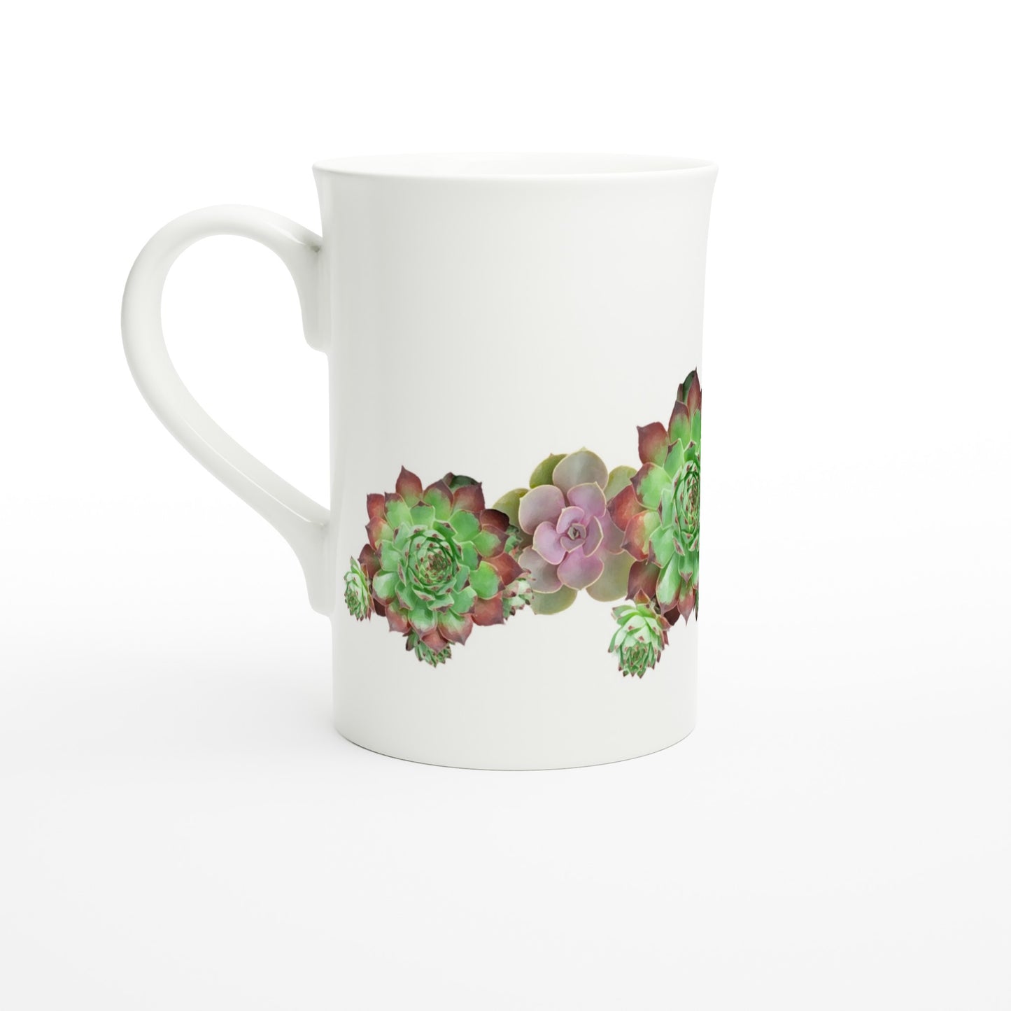 Cactus - White 10oz Porcelain Slim Mug Default Title Porcelain Mug Globally Fulfilled Plants