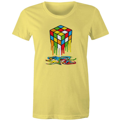 Melting Game Cube - Womens T-shirt