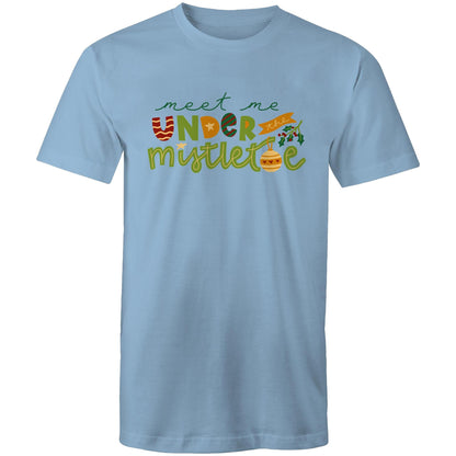 Meet Me Under The Mistletoe, Christmas - Mens T-Shirt