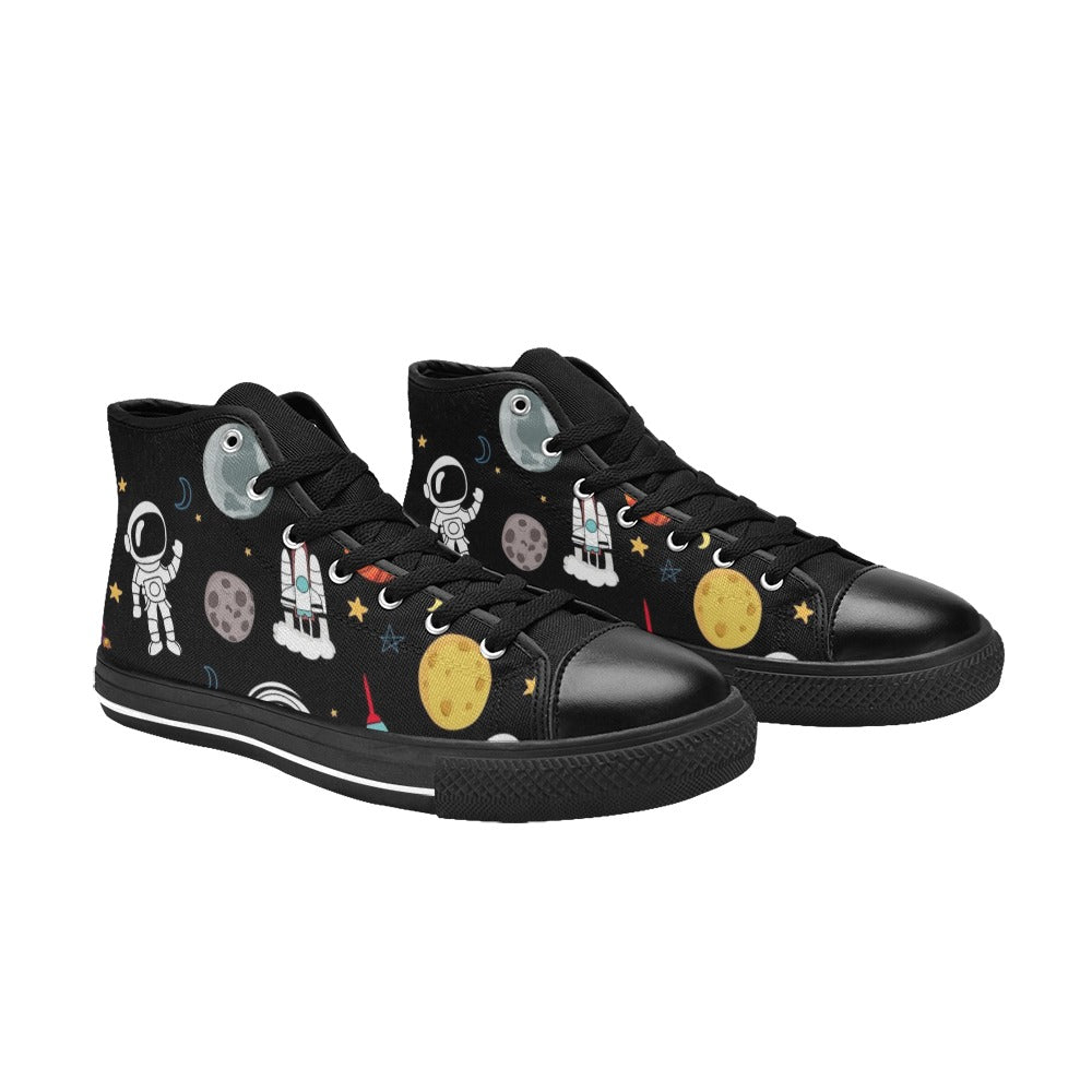 Kids Space - Men's High Top Canvas Shoes