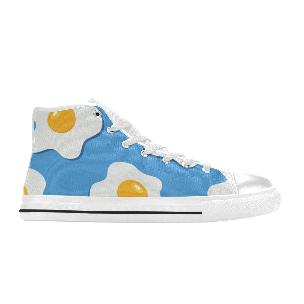 Fried Eggs - Men's High Top Canvas Shoes