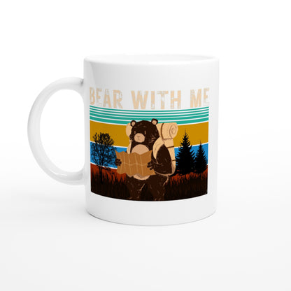 Bear With Me - White 11oz Ceramic Mug Default Title White 11oz Mug animal Globally Fulfilled