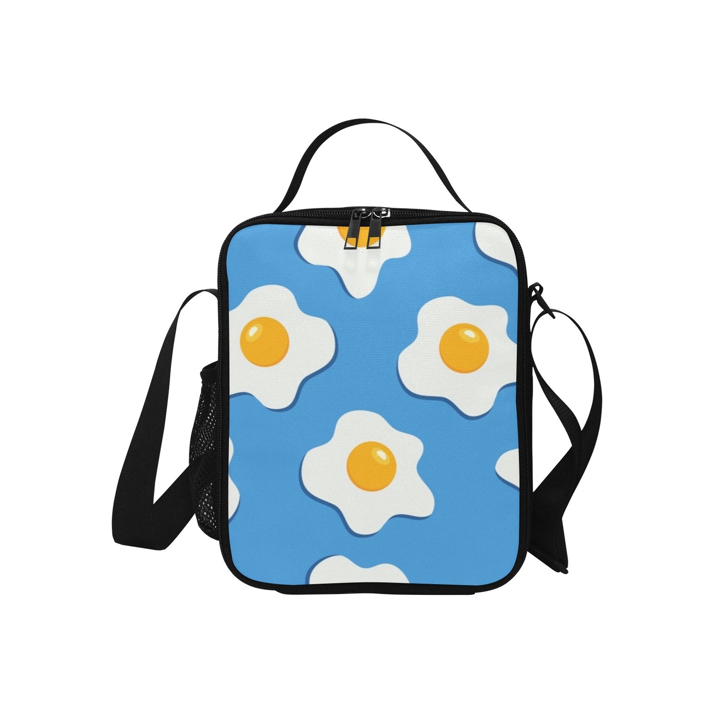 Fried Eggs - Crossbody Lunch Bag for Kids Kids Crossbody Lunch Bag, Single Sided Print Food Printed Offshore