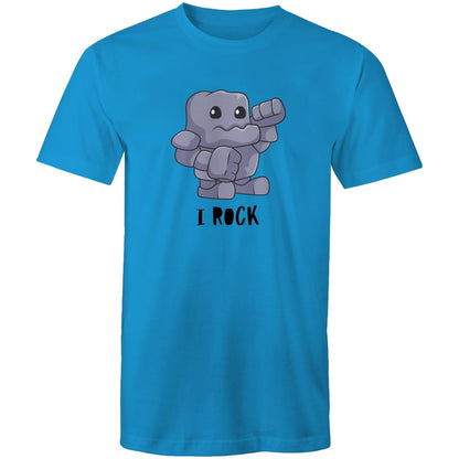 I Rock - Mens T-Shirt Arctic Blue Mens T-shirt Music