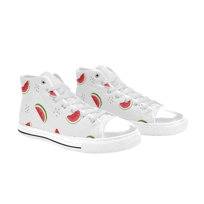 Watermelon - Men's High Top Canvas Shoes