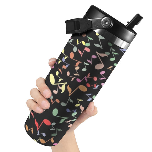 Quavers, Music Notes - 30oz Tumbler with Top Handle