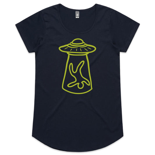 Alien Abduction - Womens Scoop Neck T-Shirt