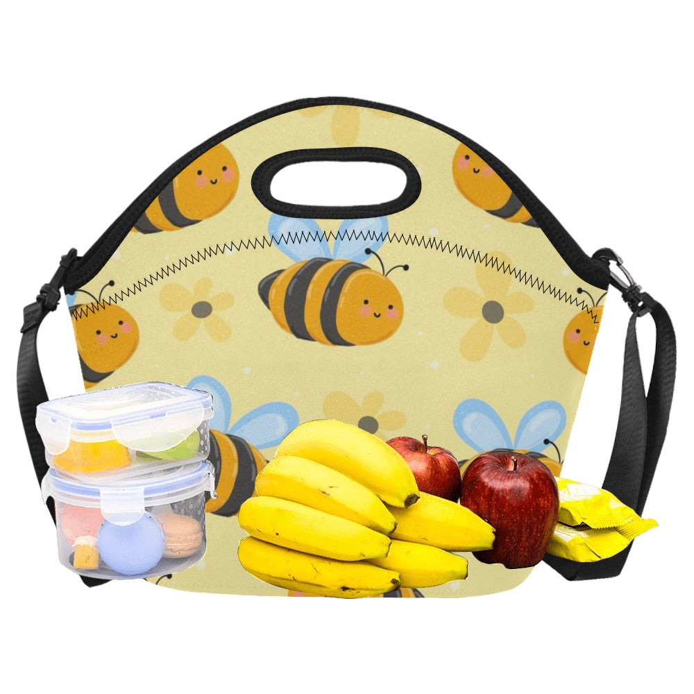 Bright Bees - Neoprene Lunch Bag/Large